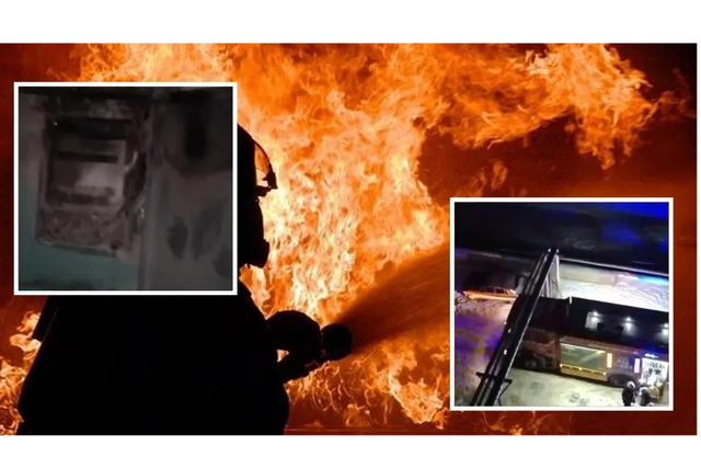 В Днепре на Набережной Победы загорелась электрощитовая при включении света