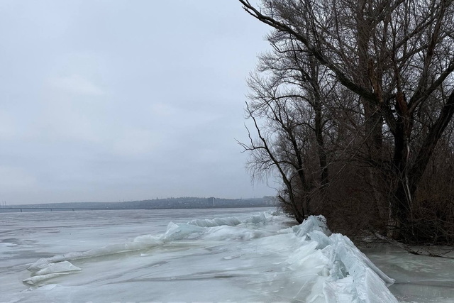 На Днепре появились торосы