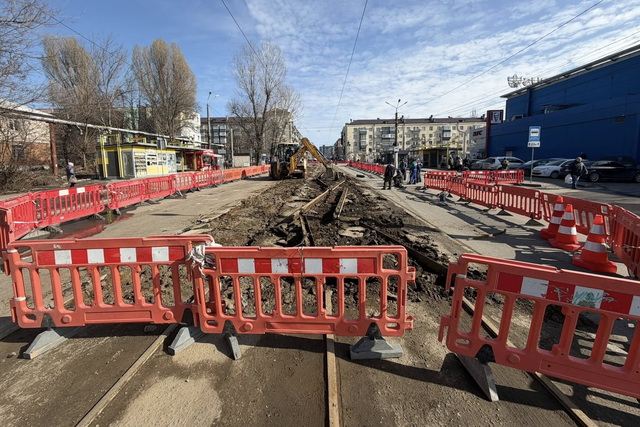 В Днепре стартовал масштабный ремонт трамвайной линии