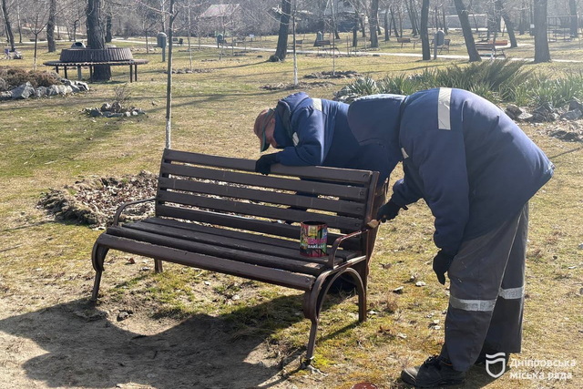 В Днепре в парке Сагайдак начали весенние работы