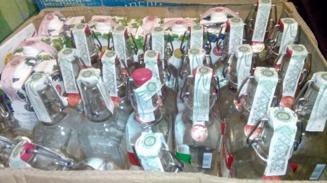 В Романково изъяли почти 200 бутылок спиртного