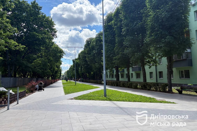 В Днепре обустраивают зеленую зону по ул. Инженерной