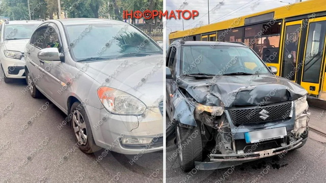 У Дніпрі на Яворницького п’яний водій на Suzuki тікав з місця ДТП: авто зупинили на Старому мосту