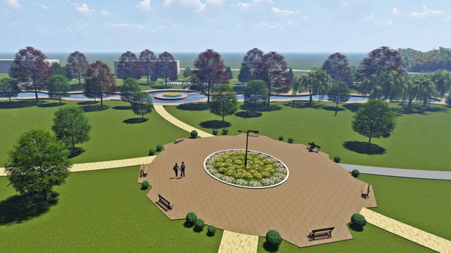 У Кам'янському в парку за палацом культури «Хімік» з'являться майданчик для воркаута, скейтпарк і штучне озеро