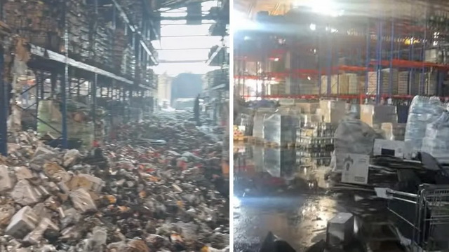 Ворог пошкодив склад мережі «Алкомаг» у Дніпрі