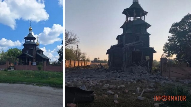 Війська рф знищили КАБом Свято-Миколаївський храм УПЦ МП у Васильківці