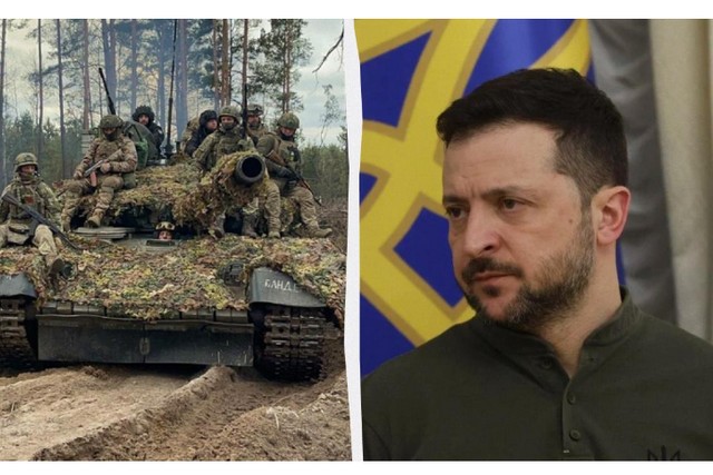 Глава держави розповів про ситуацію на полі бою / колаж УНІАН, фото 118 окремої бригади тероборони, УНІАН Зеленский рассказал, сколько территории захватила РФ в этом году и какую часть освободили ВСУ