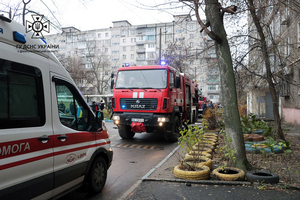 В Днепре на Слобожанском проспекте на пожаре в многоэтажке пострадали две женщины